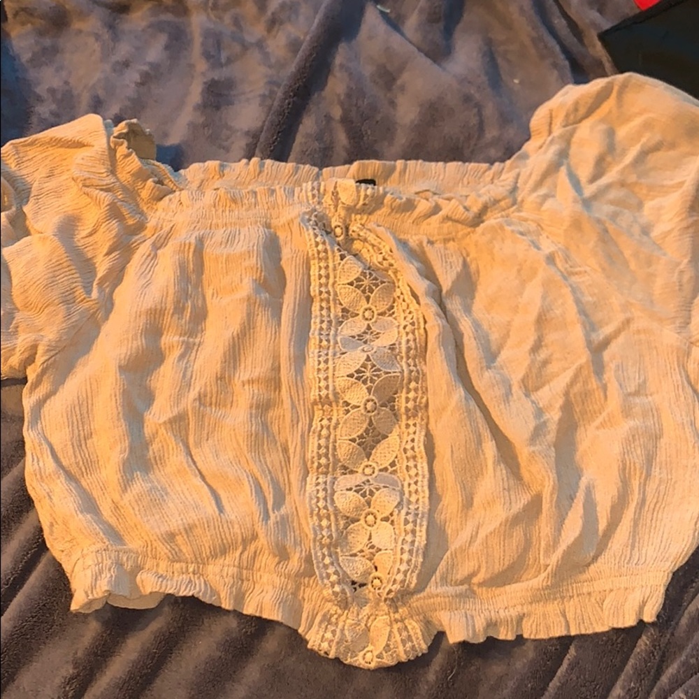 Tan crop top